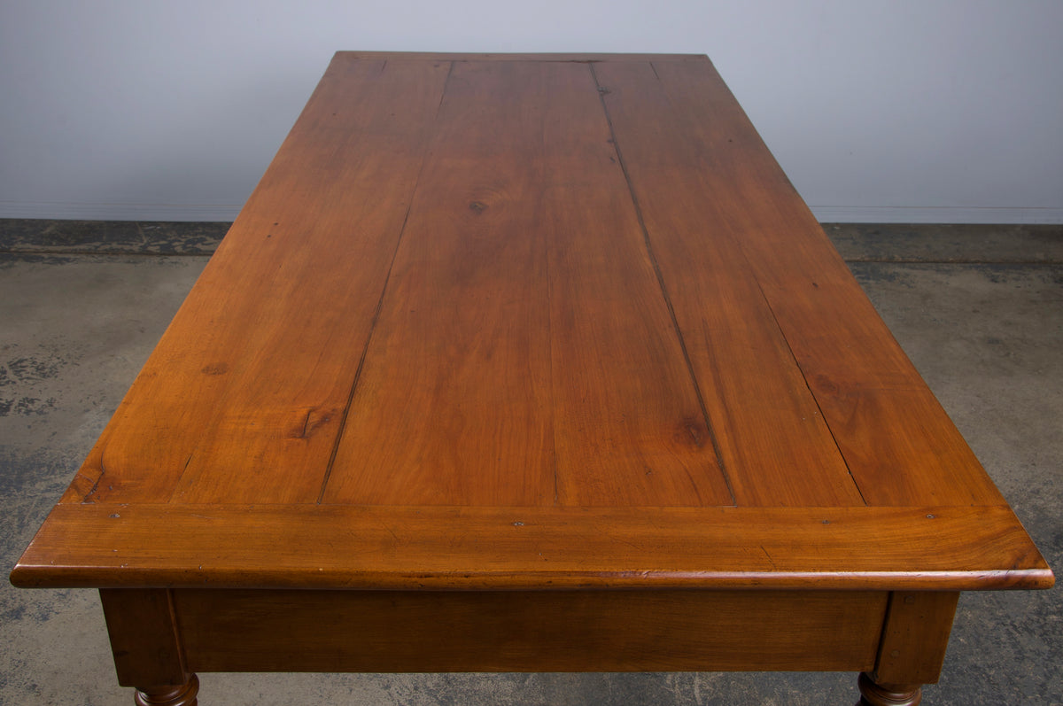 Country French Louis Philippe Style Provincial Maple Dining Table