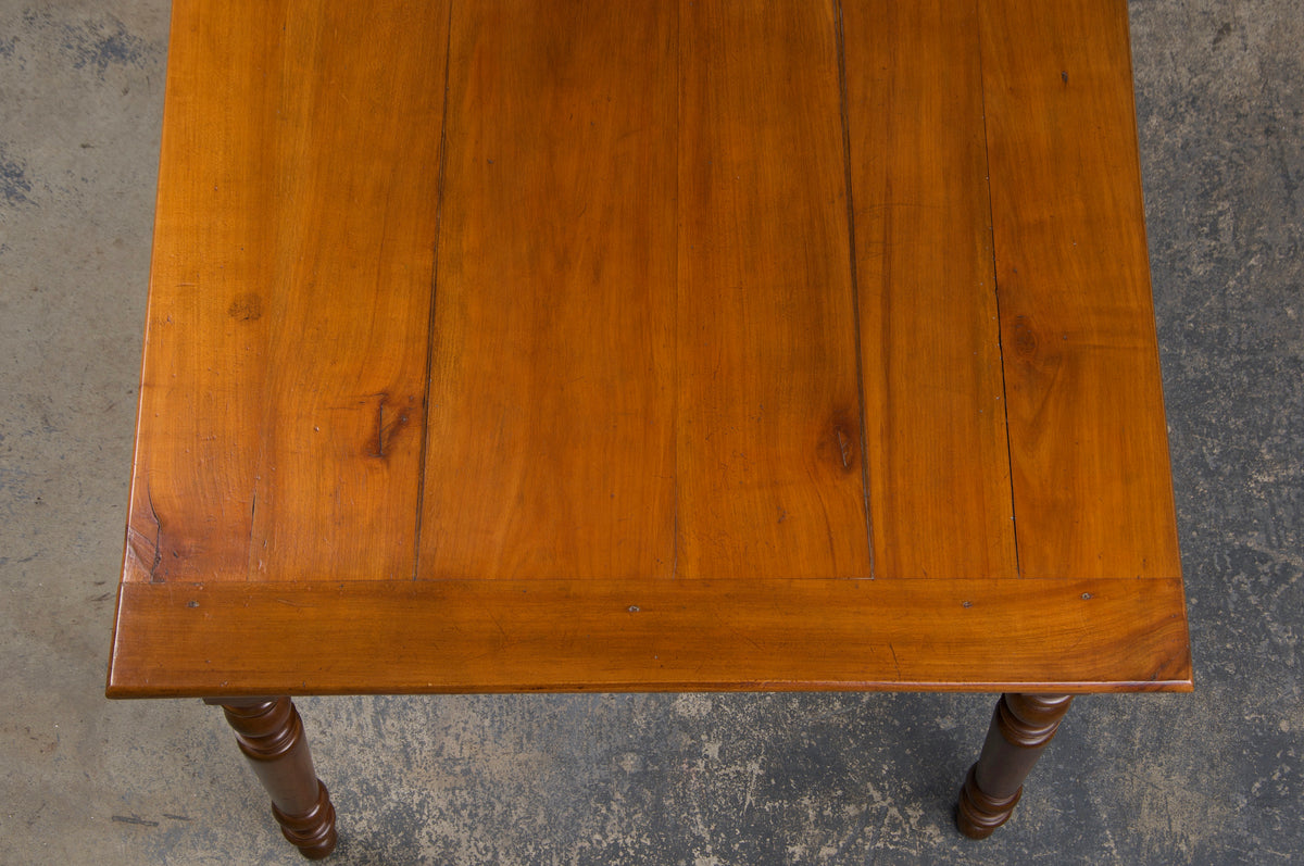 Country French Louis Philippe Style Provincial Maple Dining Table