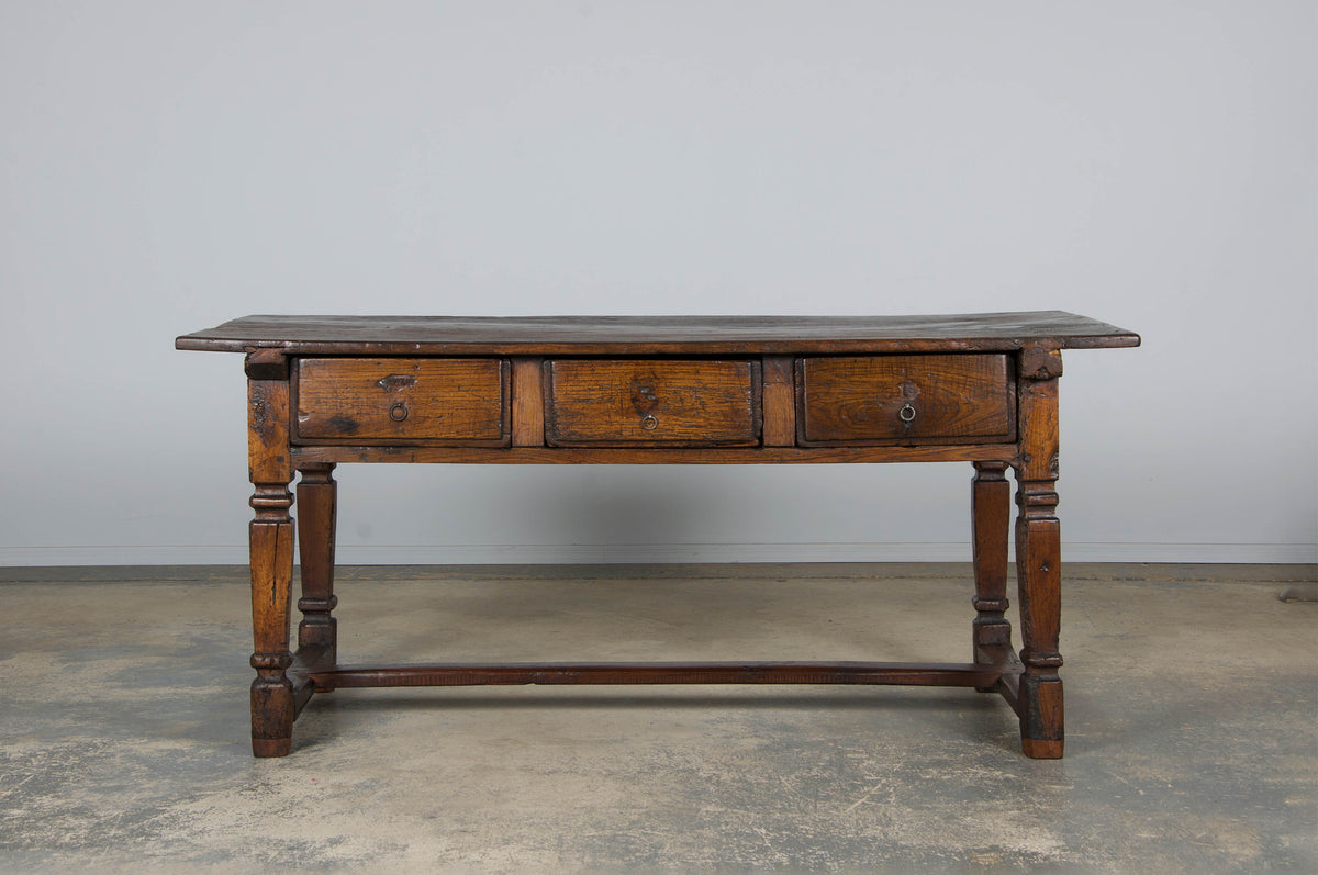 Early 19th Century Country French Provincial Oak Kitchen Island