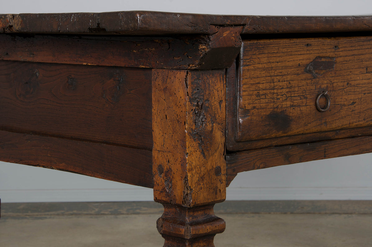 Early 19th Century Country French Provincial Oak Kitchen Island