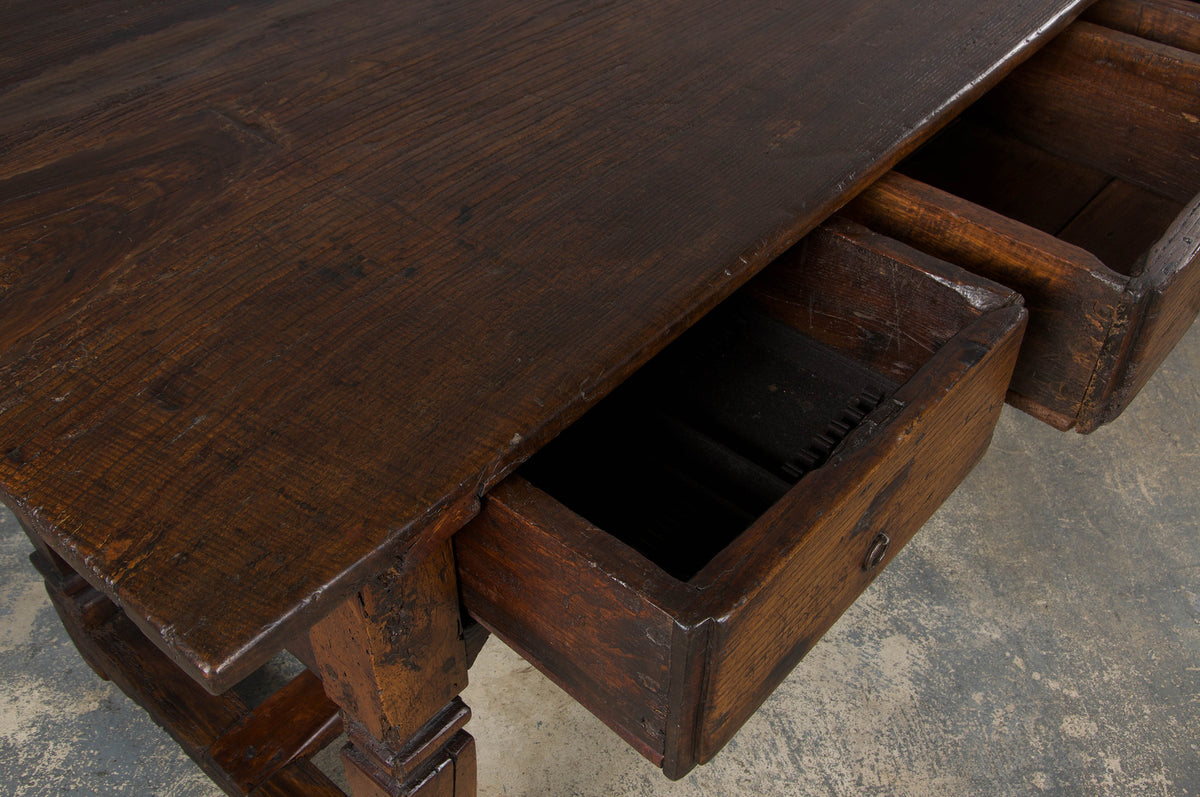 Early 19th Century Country French Provincial Oak Kitchen Island