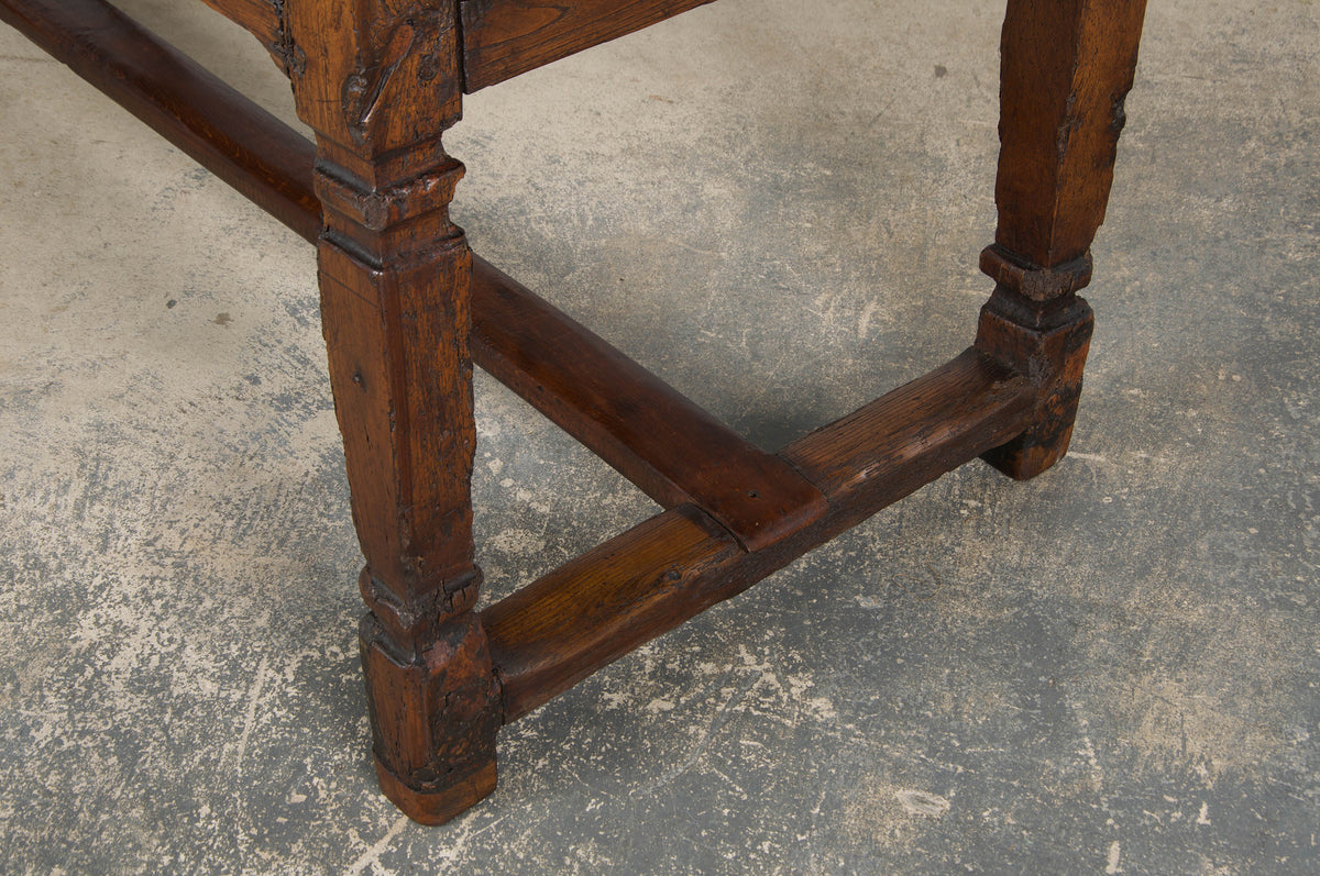 Early 19th Century Country French Provincial Oak Kitchen Island