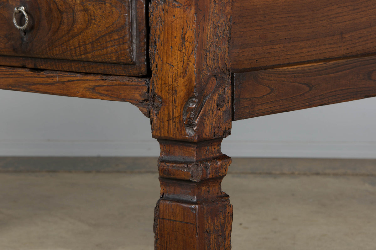 Early 19th Century Country French Provincial Oak Kitchen Island