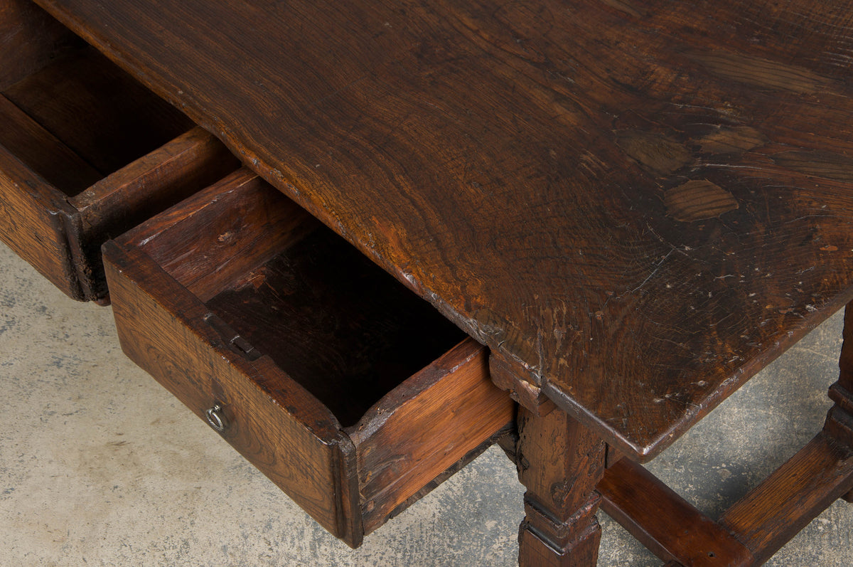 Early 19th Century Country French Provincial Oak Kitchen Island