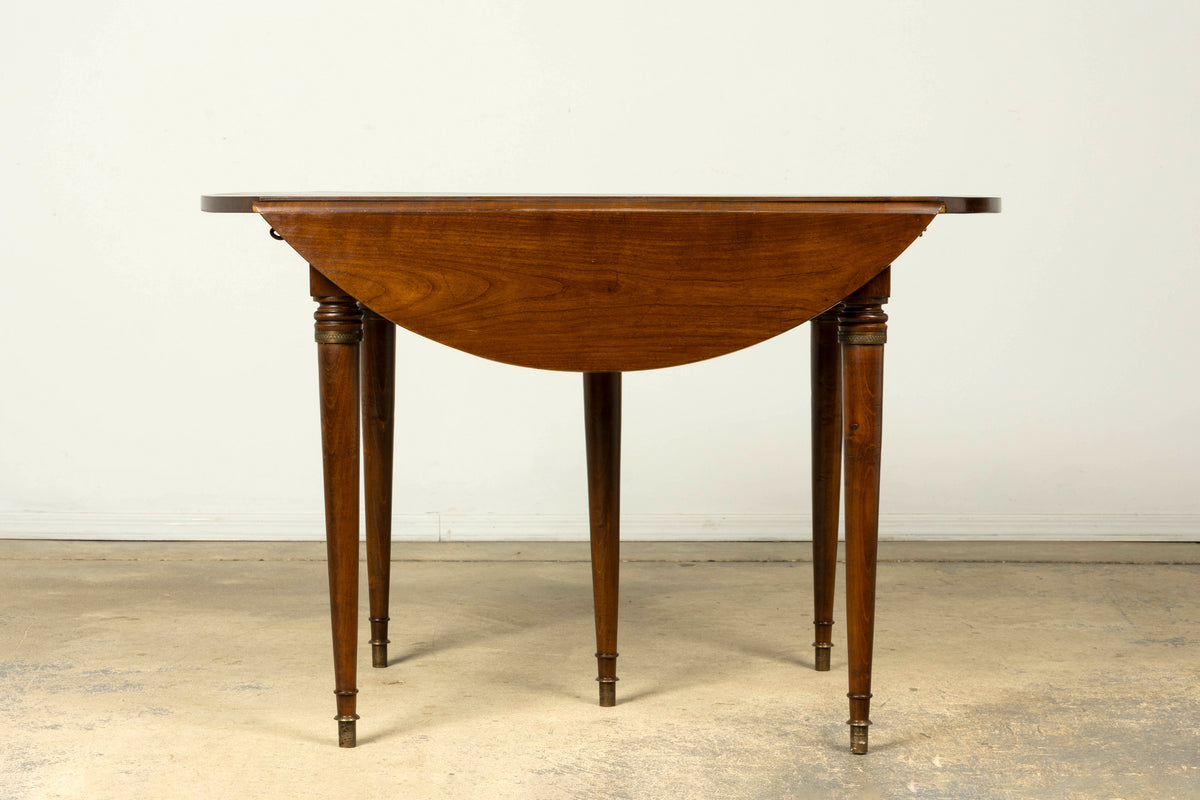 Early 19th Century French Directoire Walnut Extending Dining Table