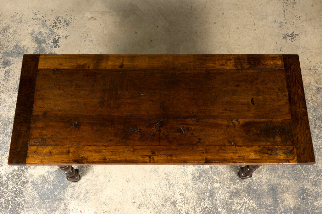 Early 19th Century French Louis XIII Style Oak Farmhouse Dining Table
