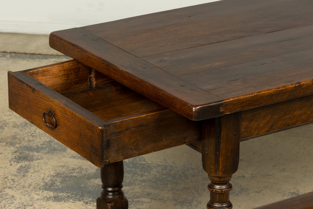 Early 19th Century French Louis XIII Style Oak Farmhouse Dining Table