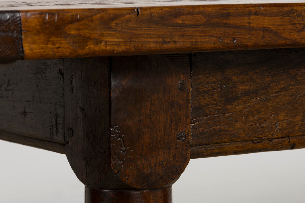 Early 19th Century French Louis XIII Style Oak Farmhouse Dining Table