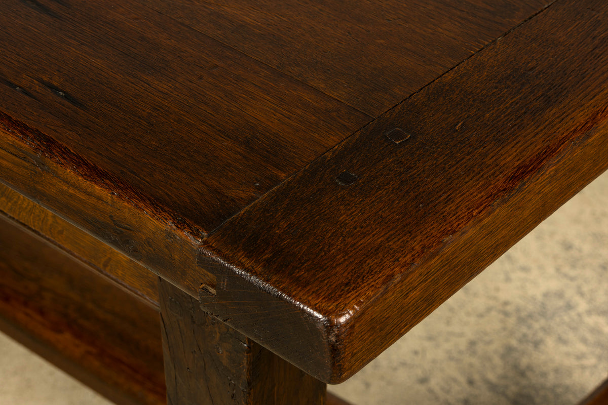 Early 19th Century French Louis XIII Style Oak Farmhouse Dining Table