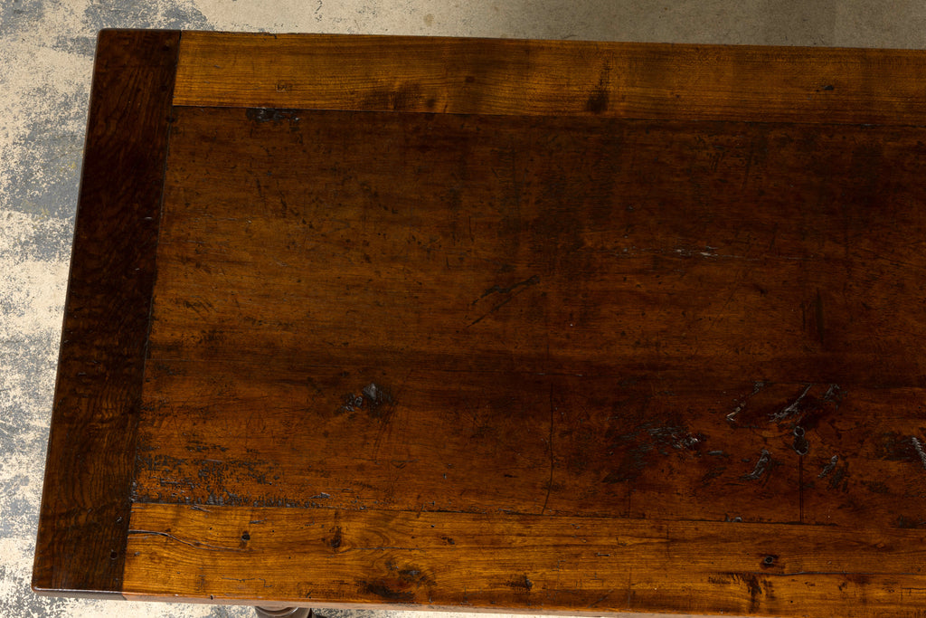 Early 19th Century French Louis XIII Style Oak Farmhouse Dining Table