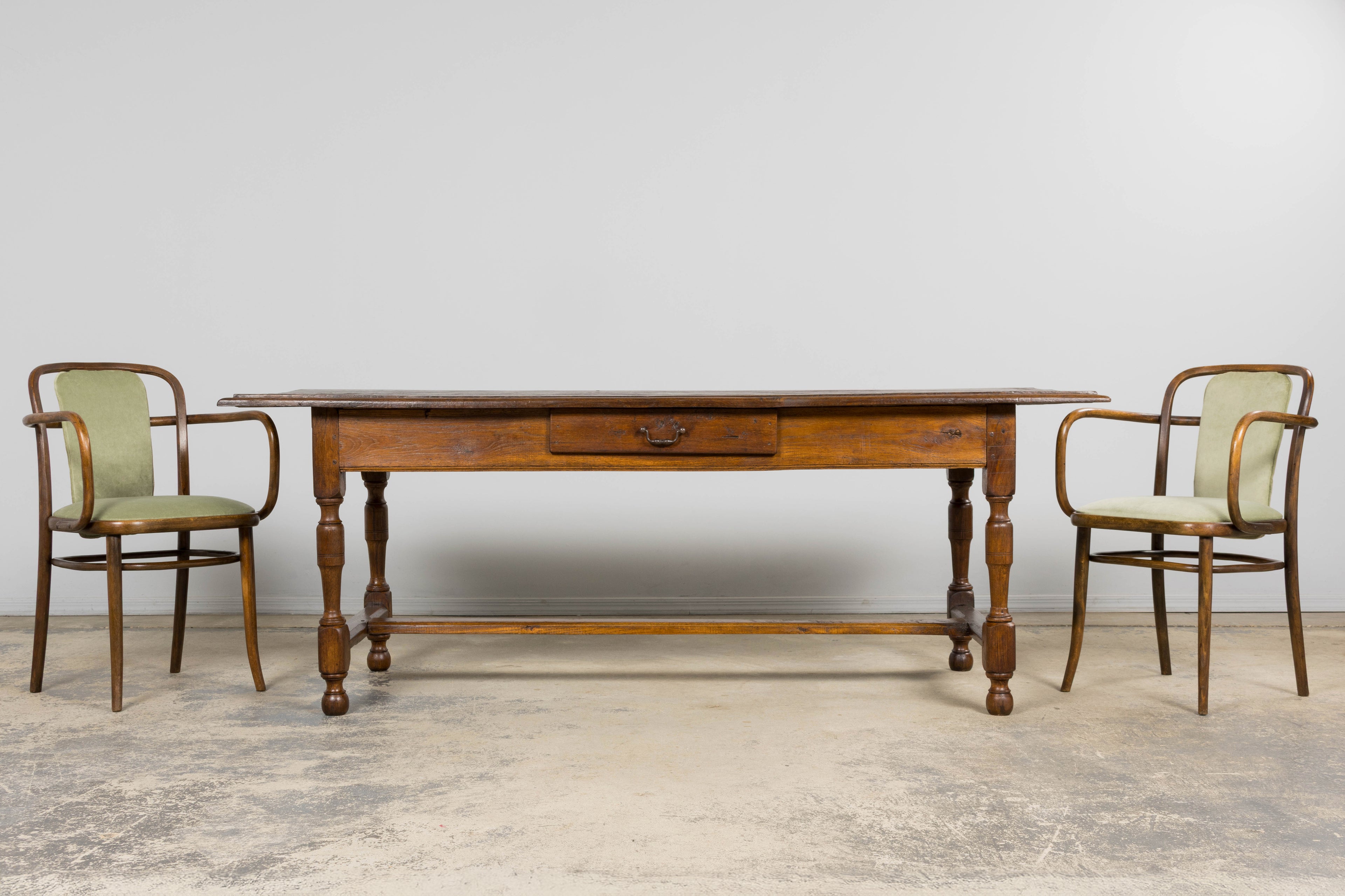 Early 19th Century French Provincial Oak Farmhouse Table
