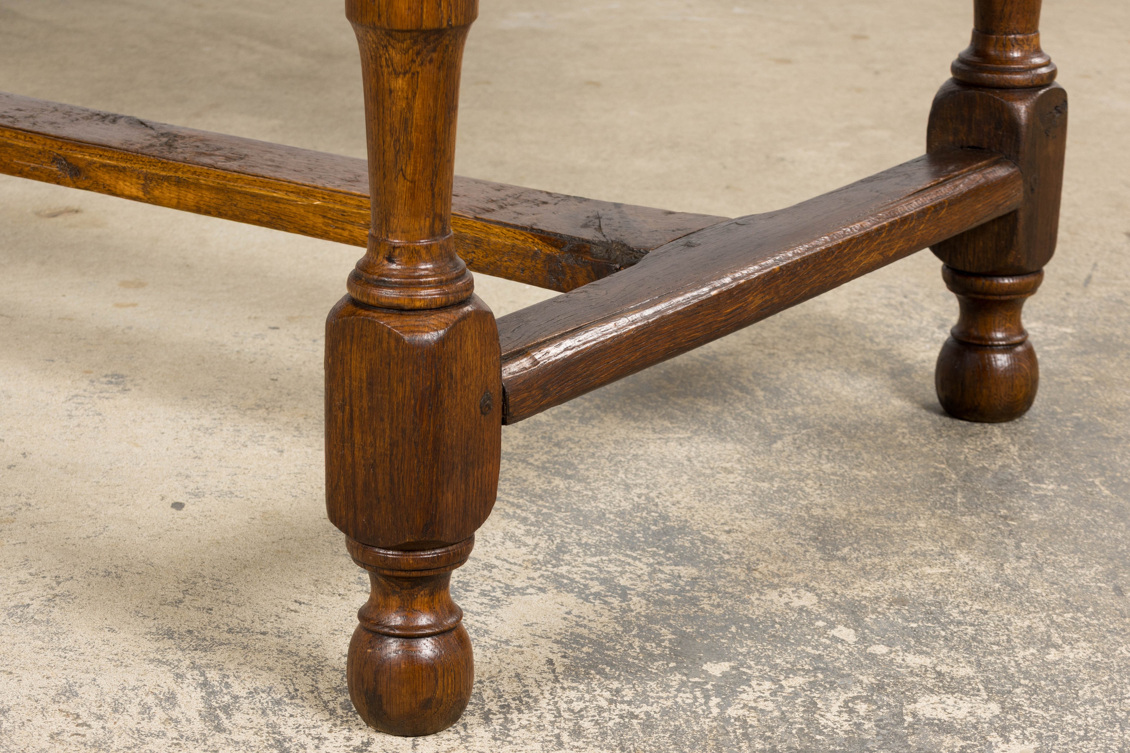 Early 19th Century French Provincial Oak Farm Table