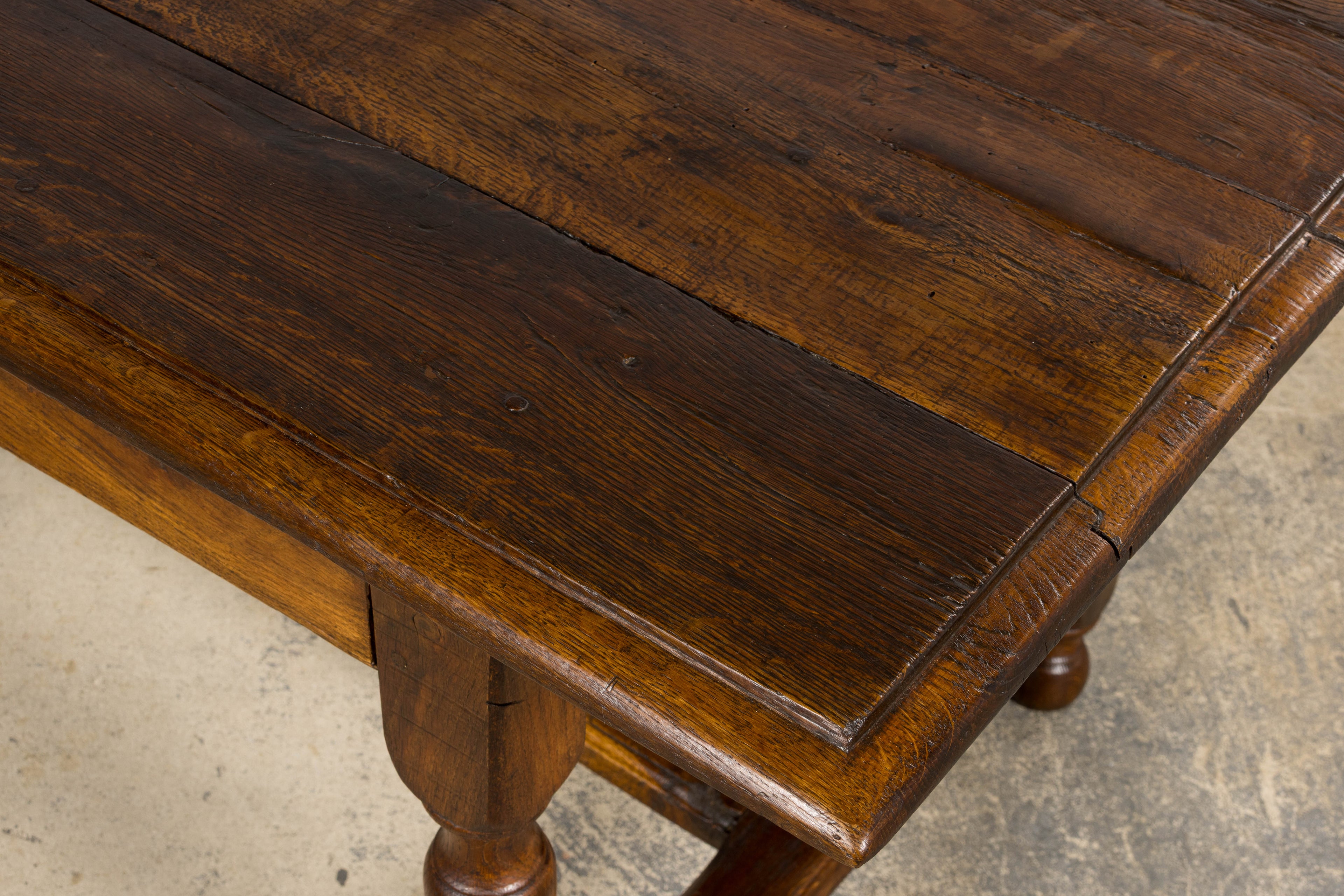 Early 19th Century French Provincial Oak Farm Table