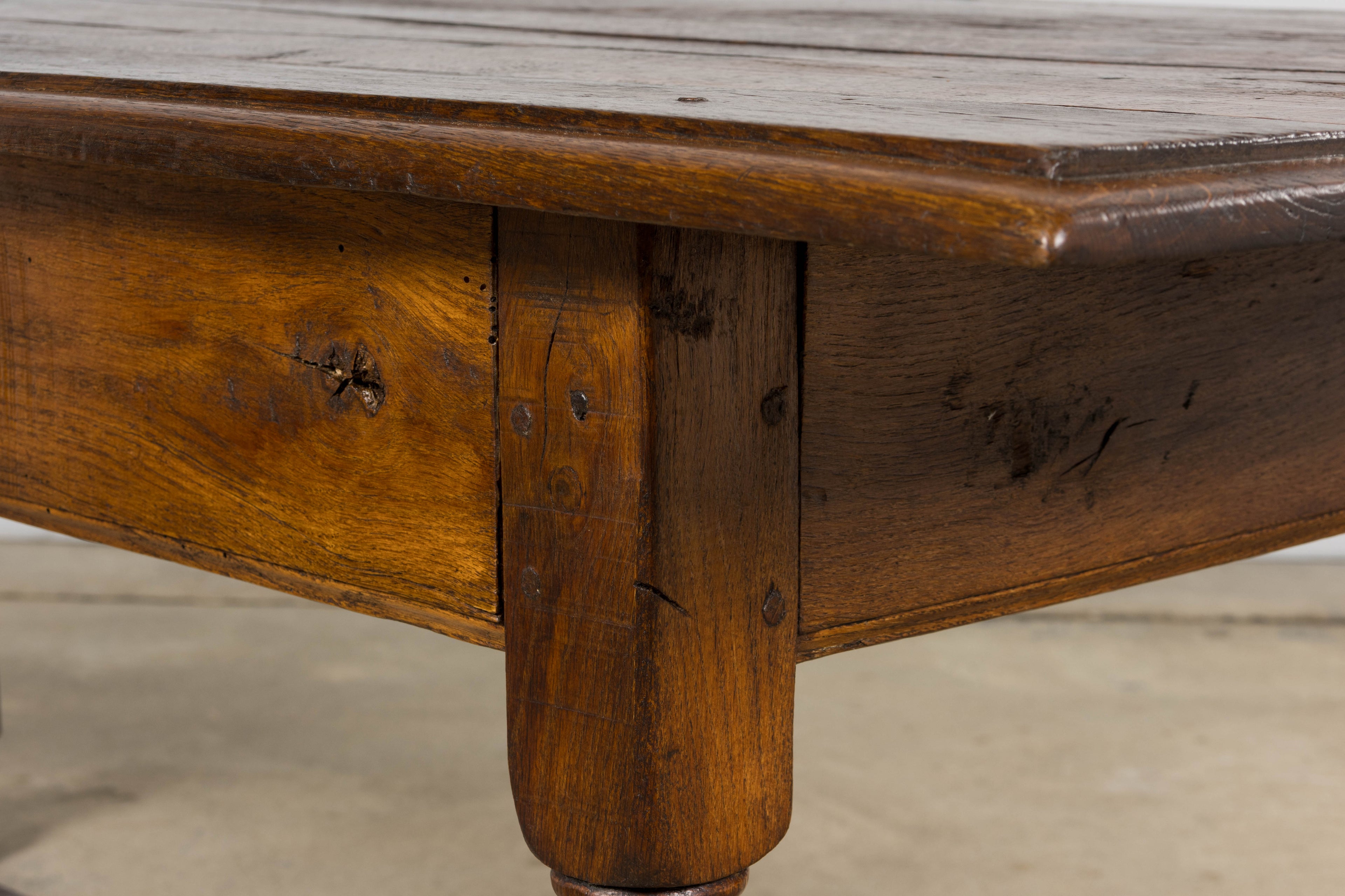 Early 19th Century French Provincial Oak Farmhouse Table