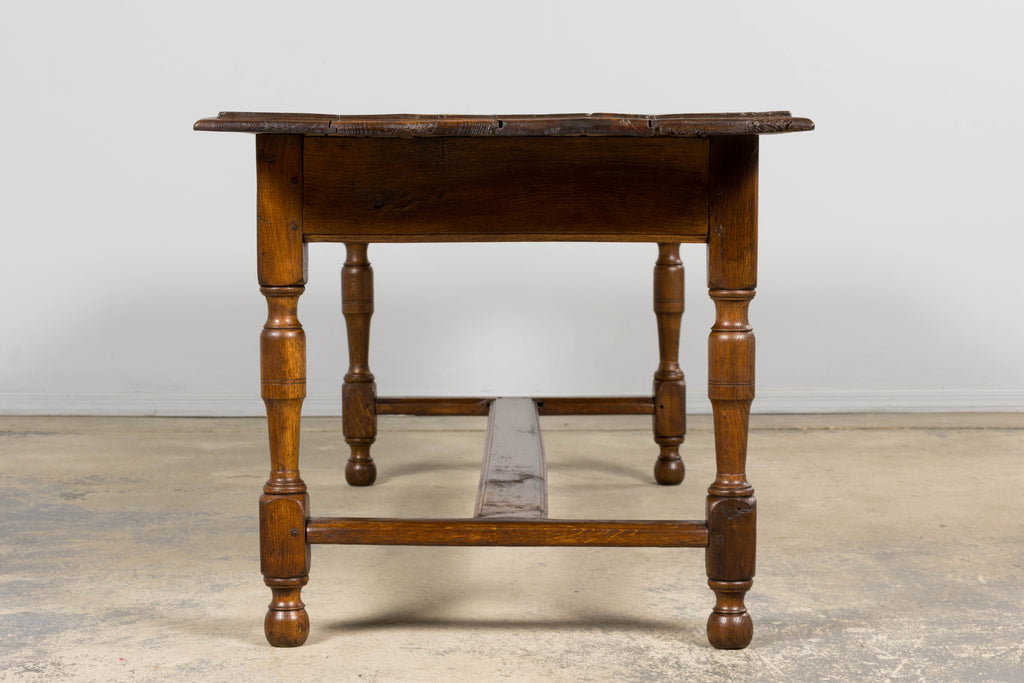 Early 19th Century French Provincial Oak Farm Table