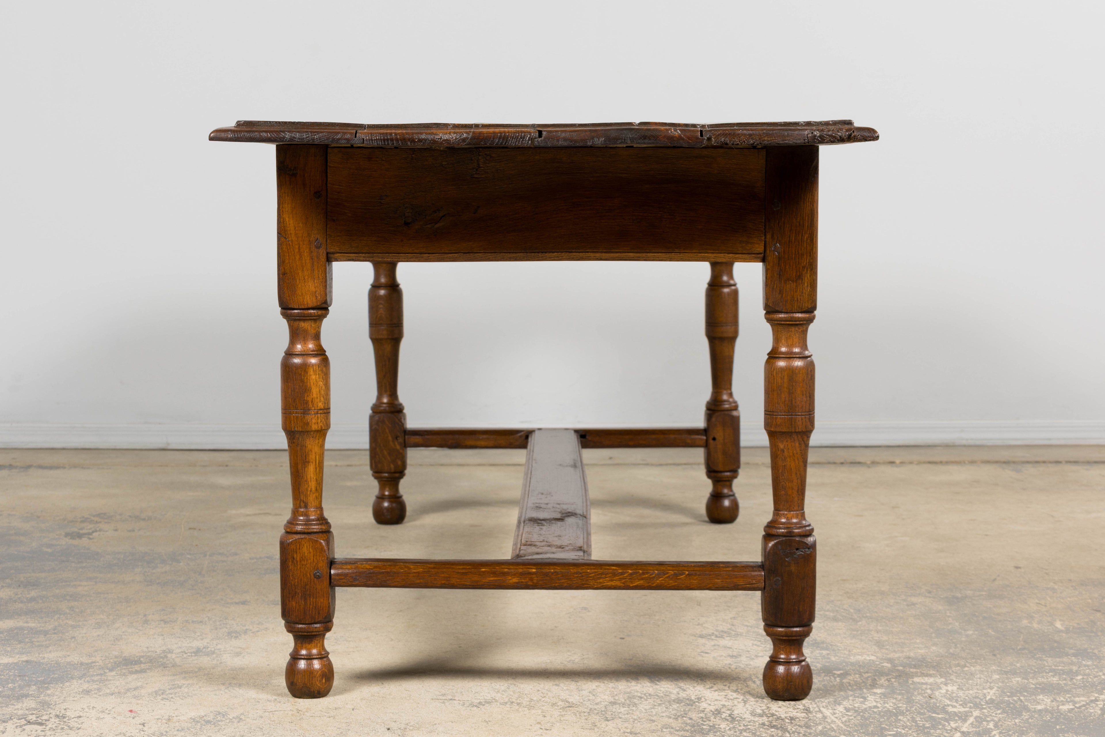 Early 19th Century French Provincial Oak Farm Table