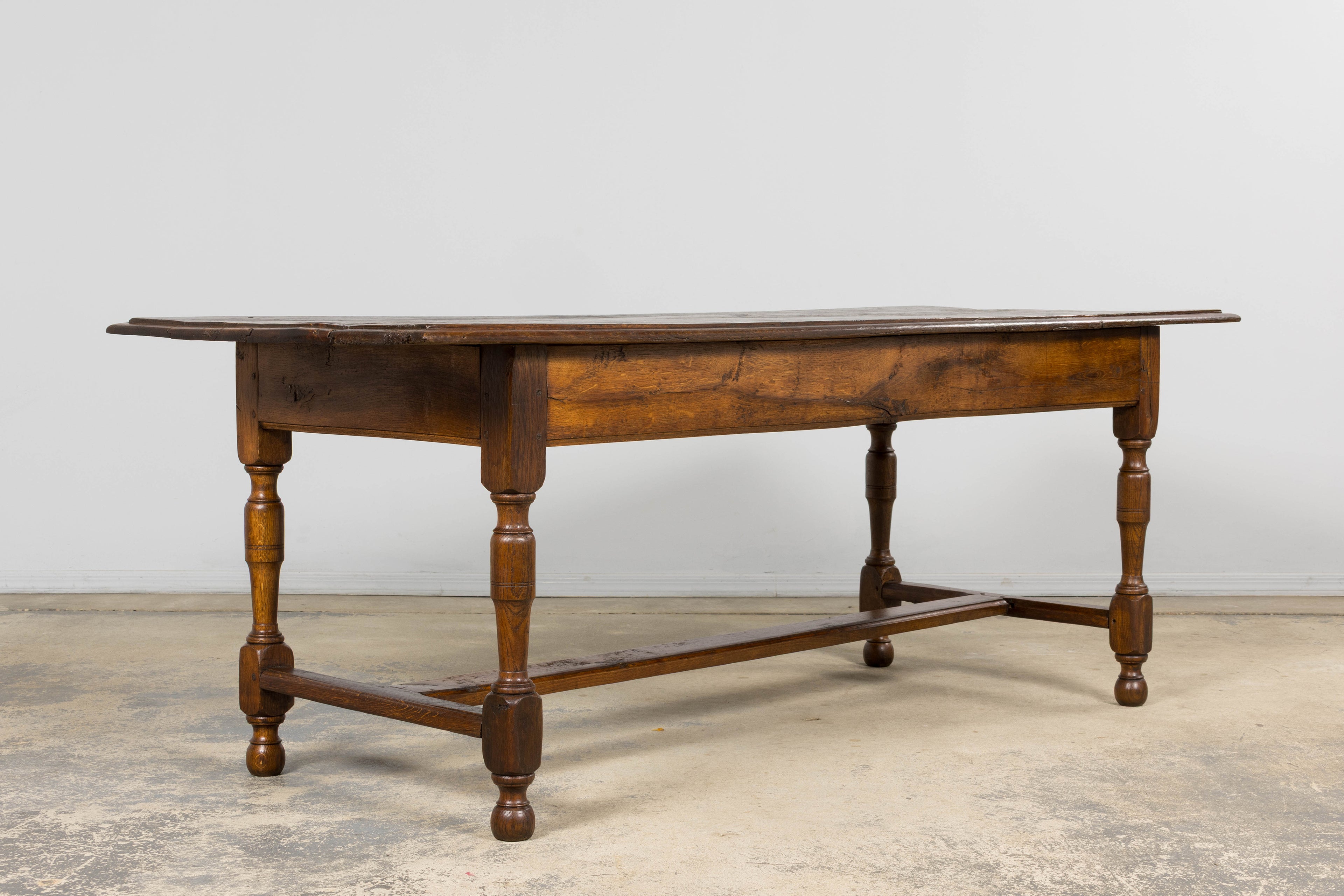 Early 19th Century French Provincial Oak Farm Table