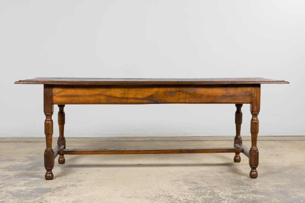 Early 19th Century French Provincial Oak Farm Table