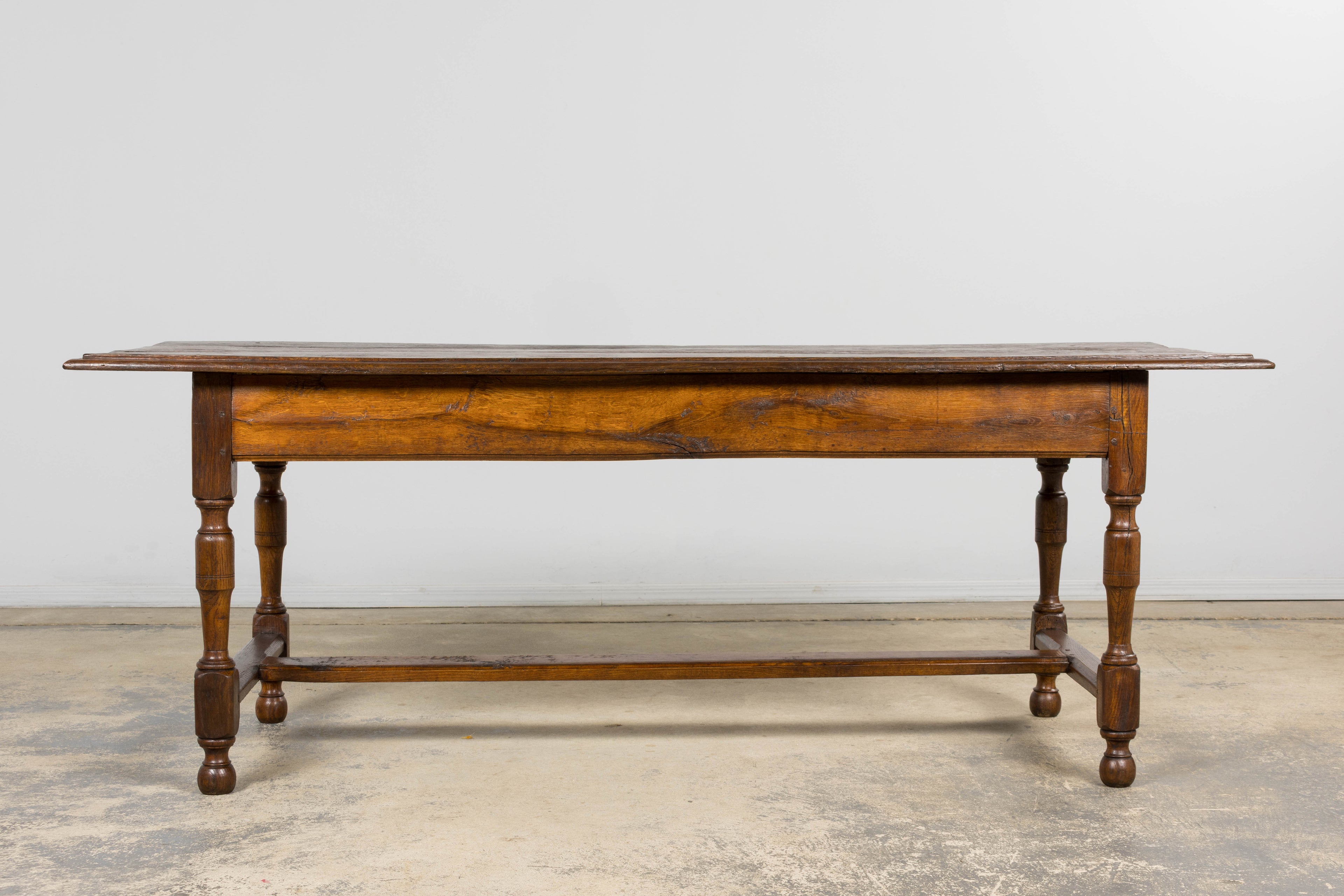 Early 19th Century French Provincial Oak Farm Table
