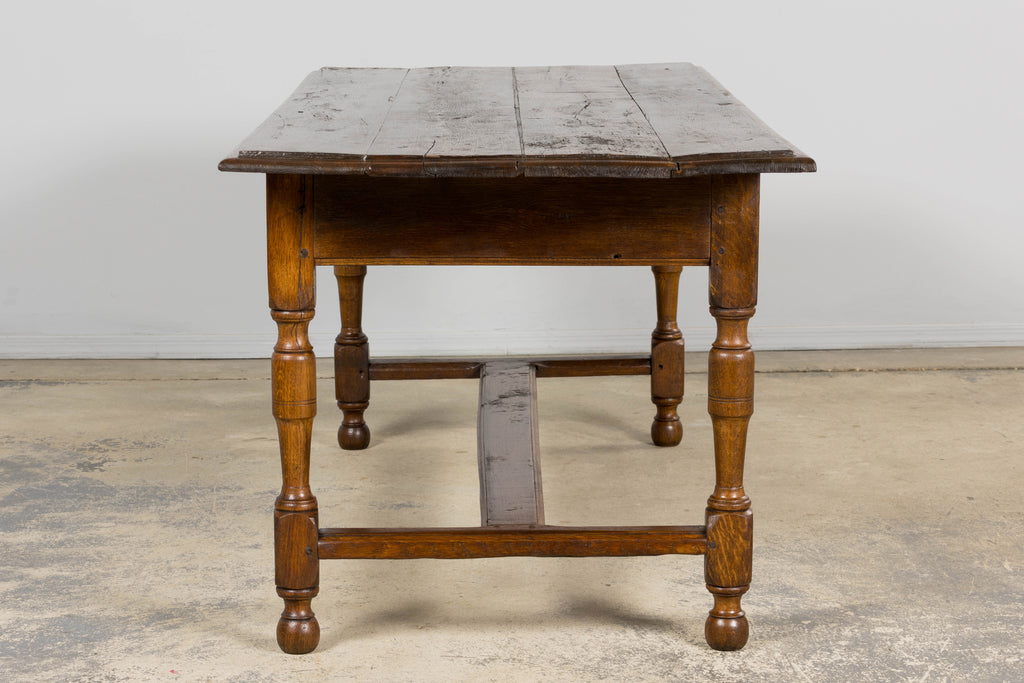 Early 19th Century French Provincial Oak Farm Table