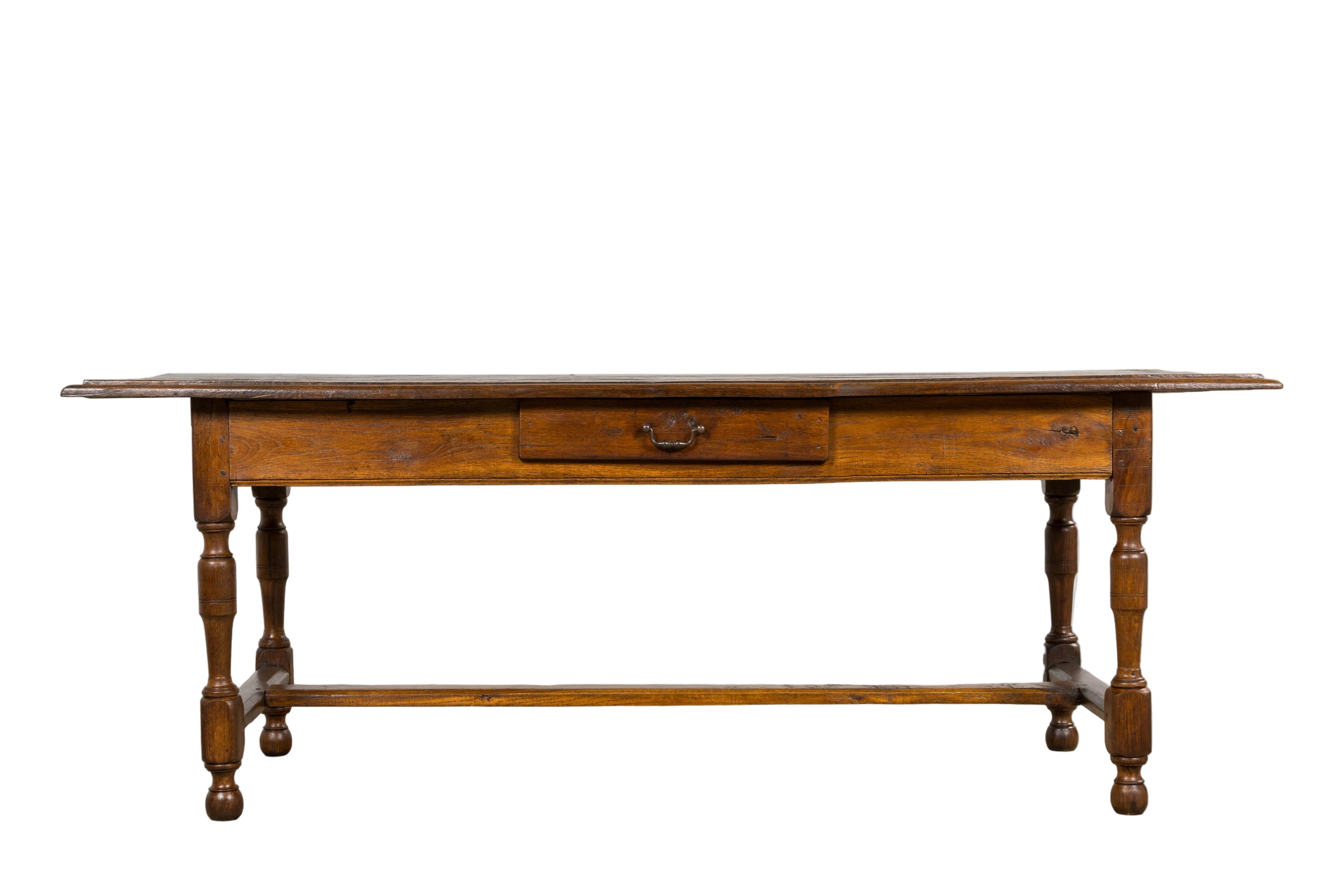 Early 19th Century French Provincial Oak Farmhouse Table
