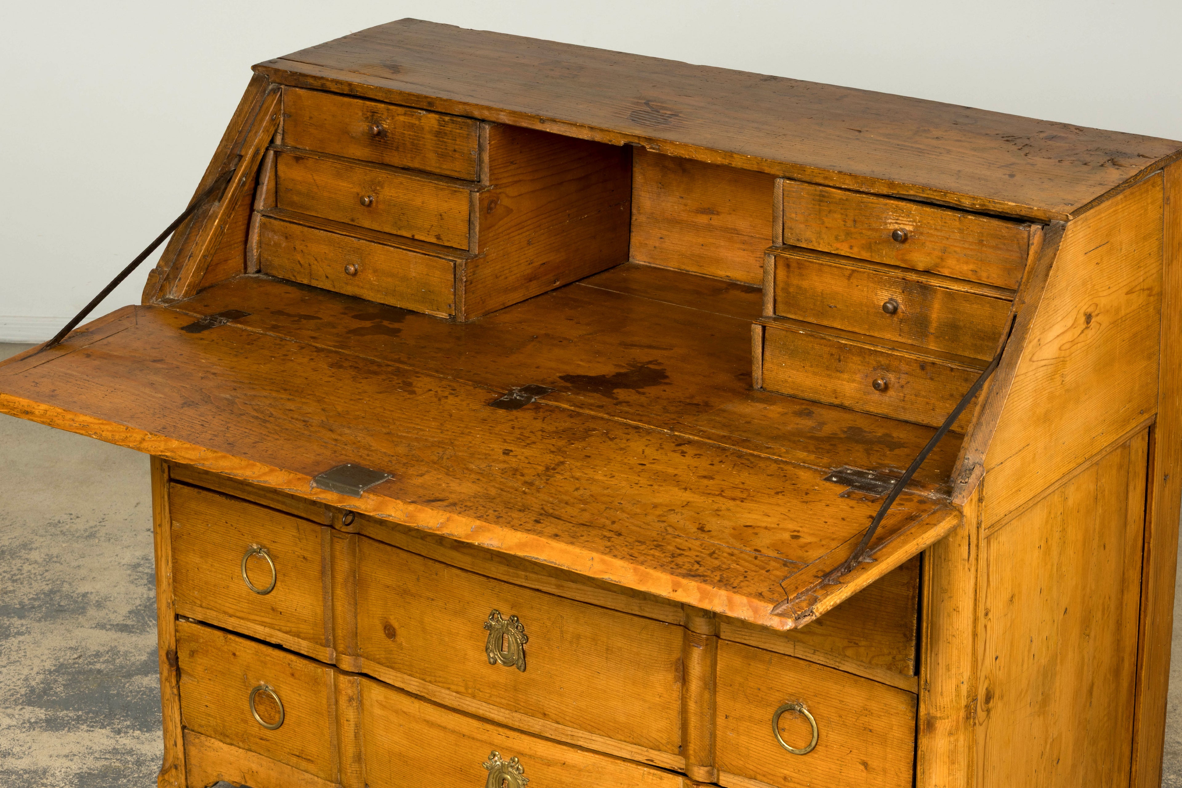 Early 19th Century French Provincial Pine Secretary