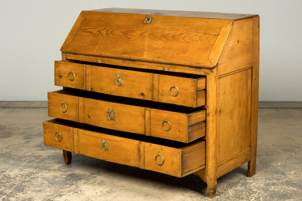 Early 19th Century French Provincial Pine Secretary
