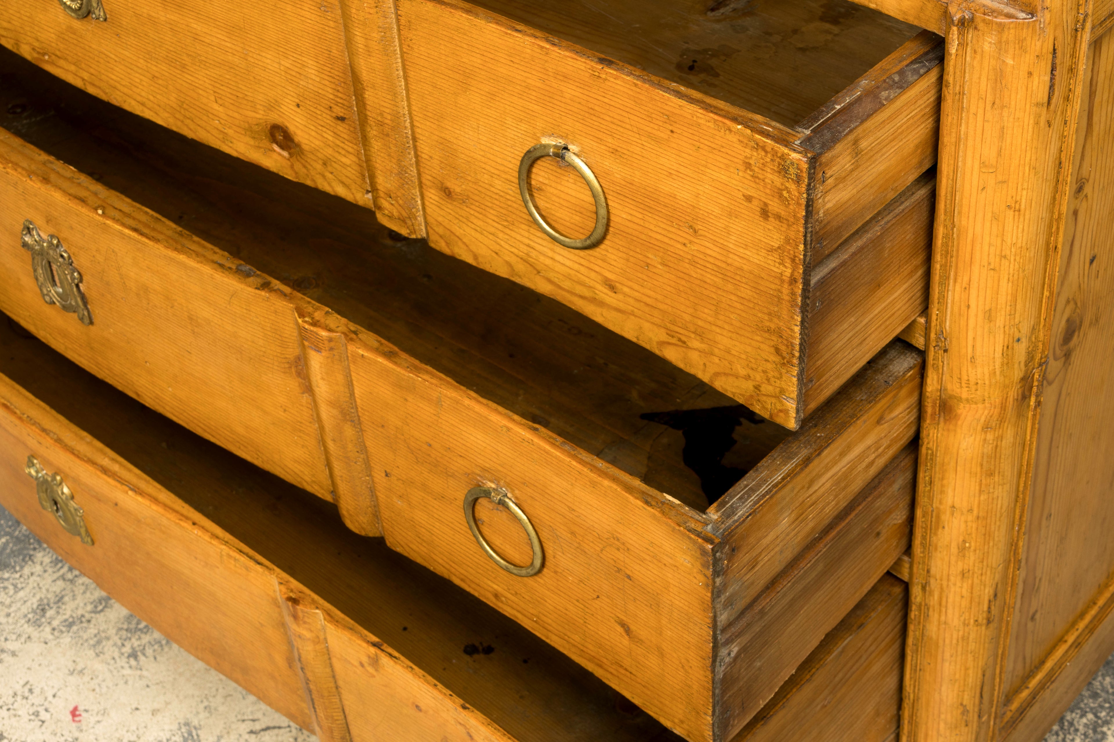 Early 19th Century French Provincial Pine Secretary