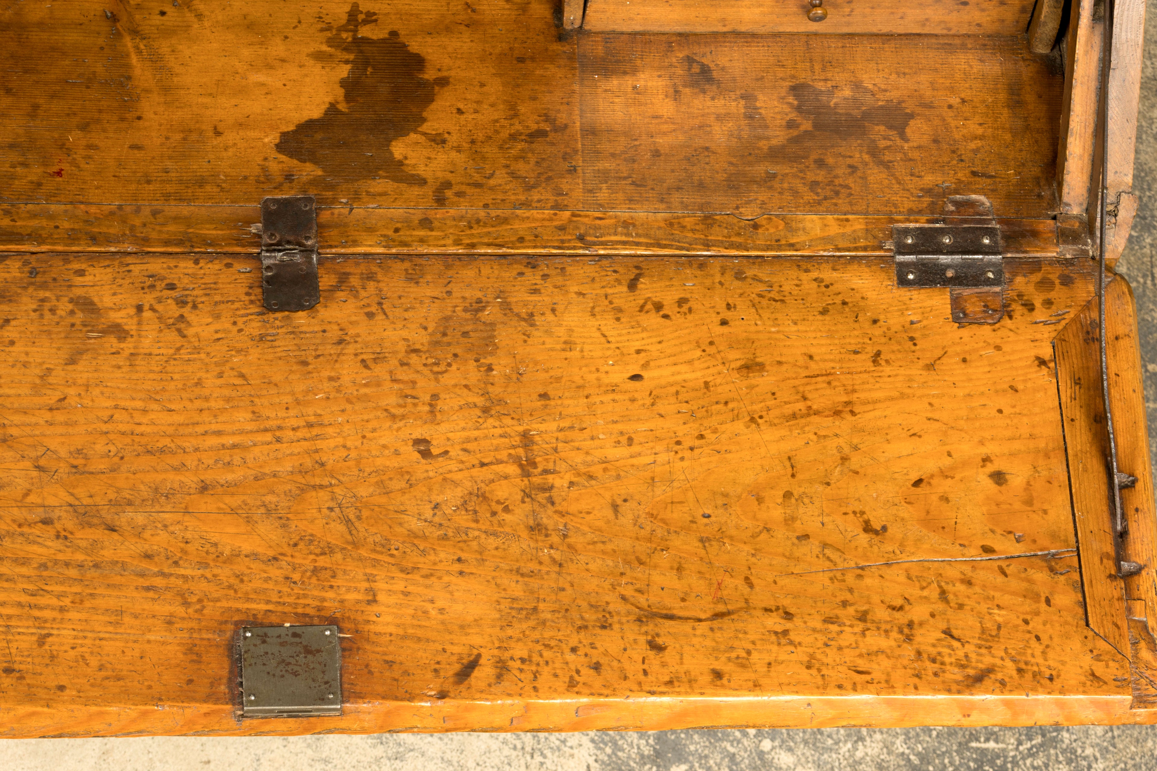 Early 19th Century French Provincial Pine Secretary