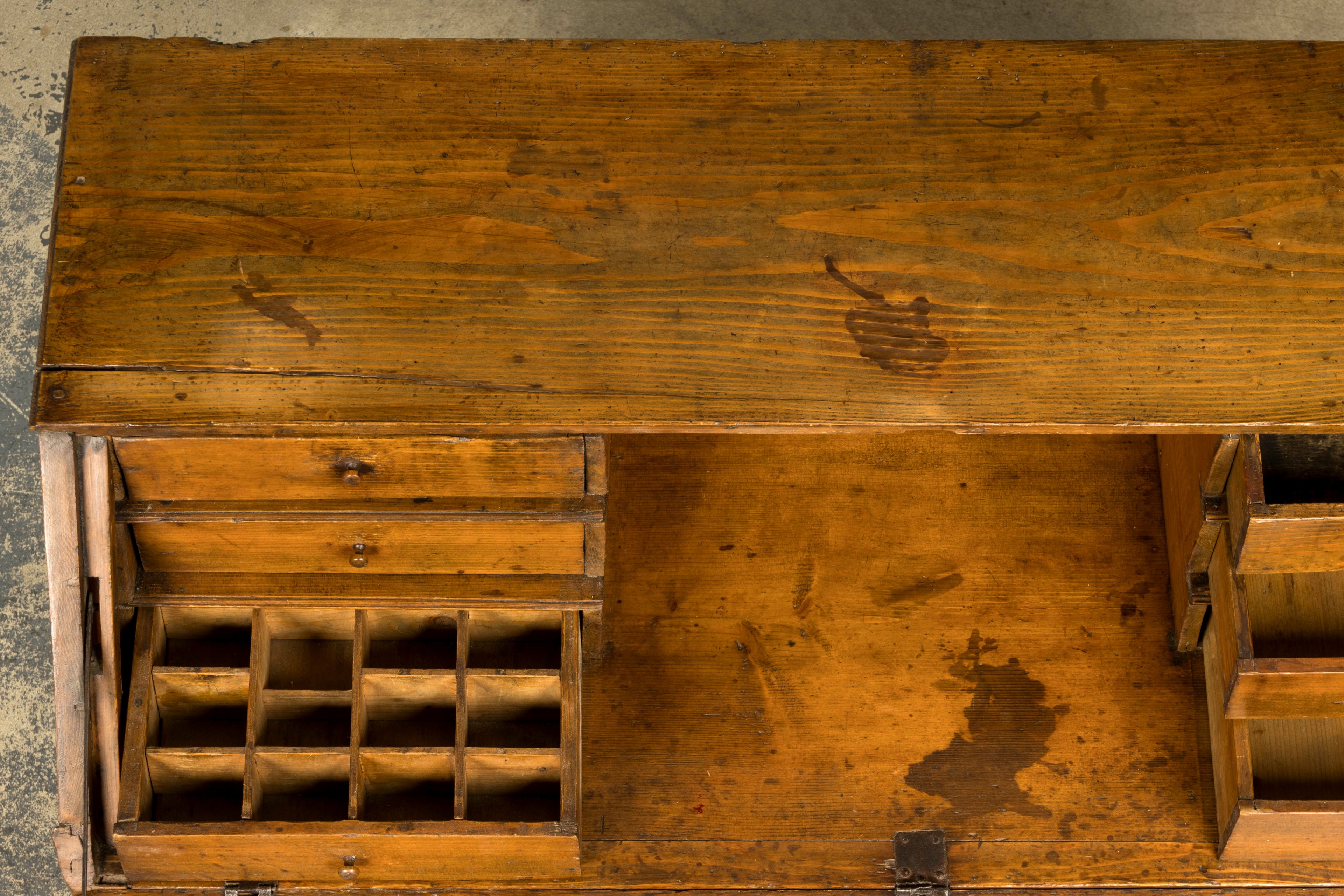 Early 19th Century French Provincial Pine Secretary