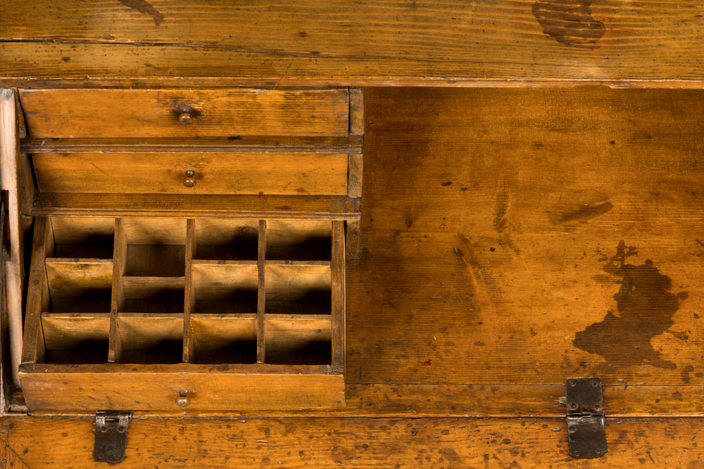 Early 19th Century French Provincial Pine Secretary