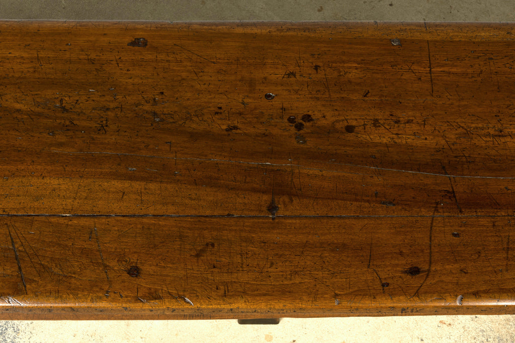 Early 19th Century French Provincial Walnut Farmhouse Refectory Table