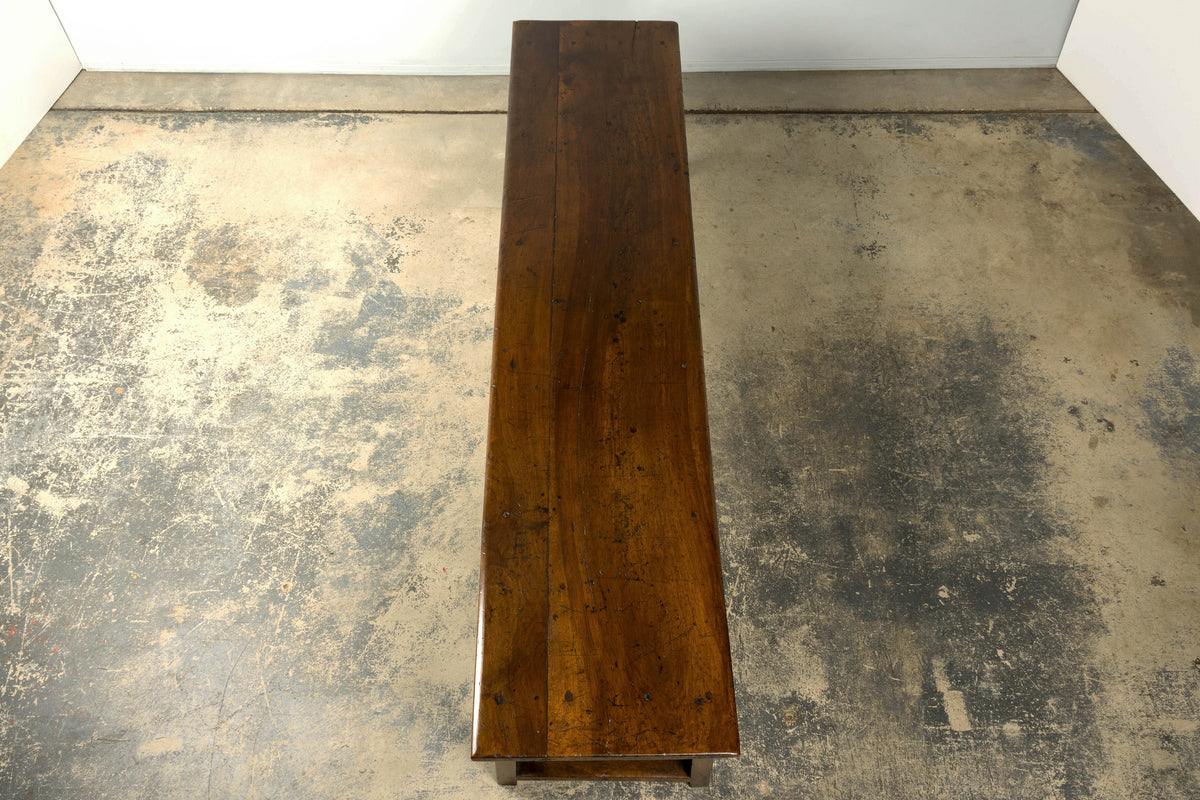 Early 19th Century French Provincial Walnut Farmhouse Refectory Table