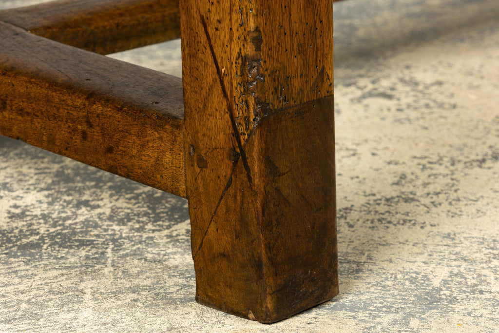 Early 19th Century French Provincial Walnut Farmhouse Refectory Table