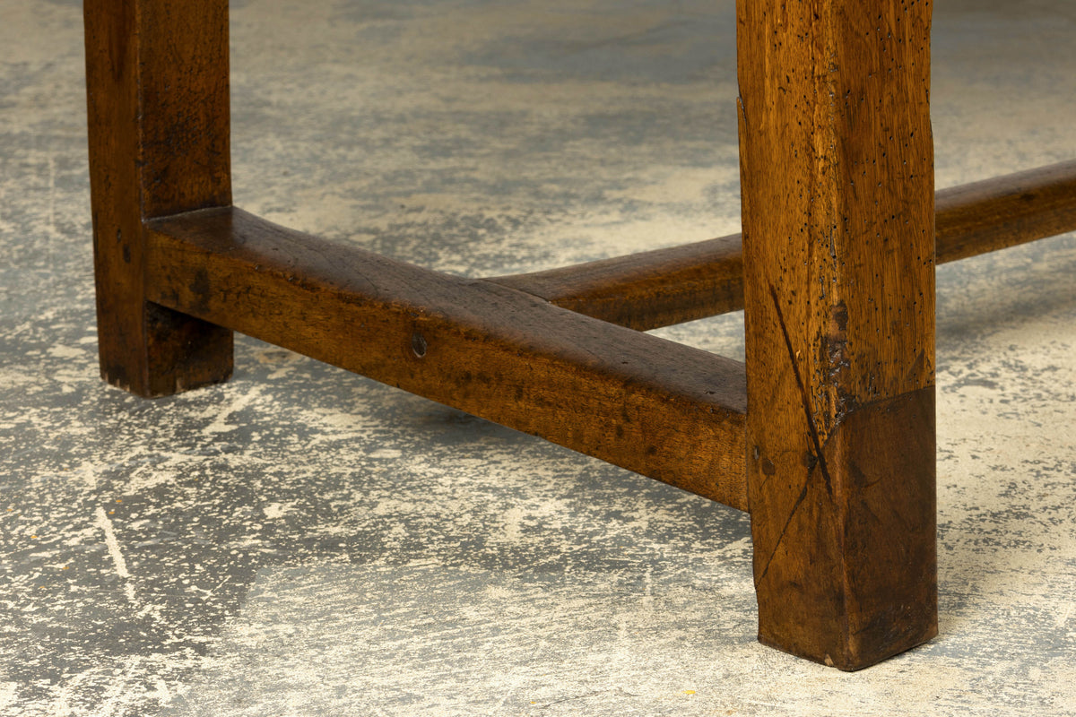 Early 19th Century French Provincial Walnut Farmhouse Refectory Table