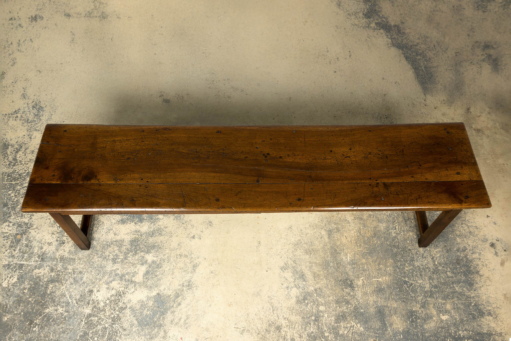 Early 19th Century French Provincial Walnut Farmhouse Refectory Table