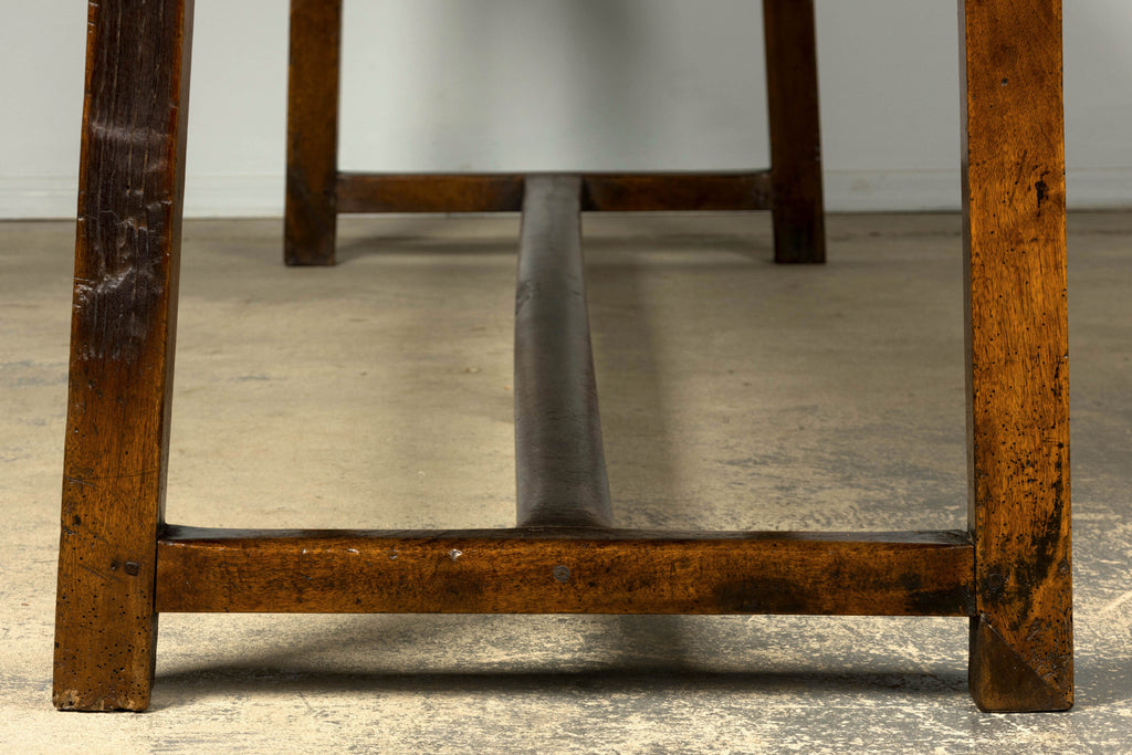 Early 19th Century French Provincial Walnut Farmhouse Refectory Table