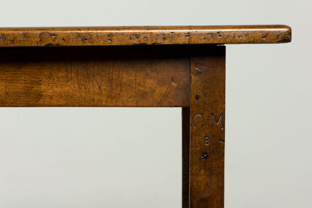 Early 19th Century French Provincial Walnut Farmhouse Refectory Table
