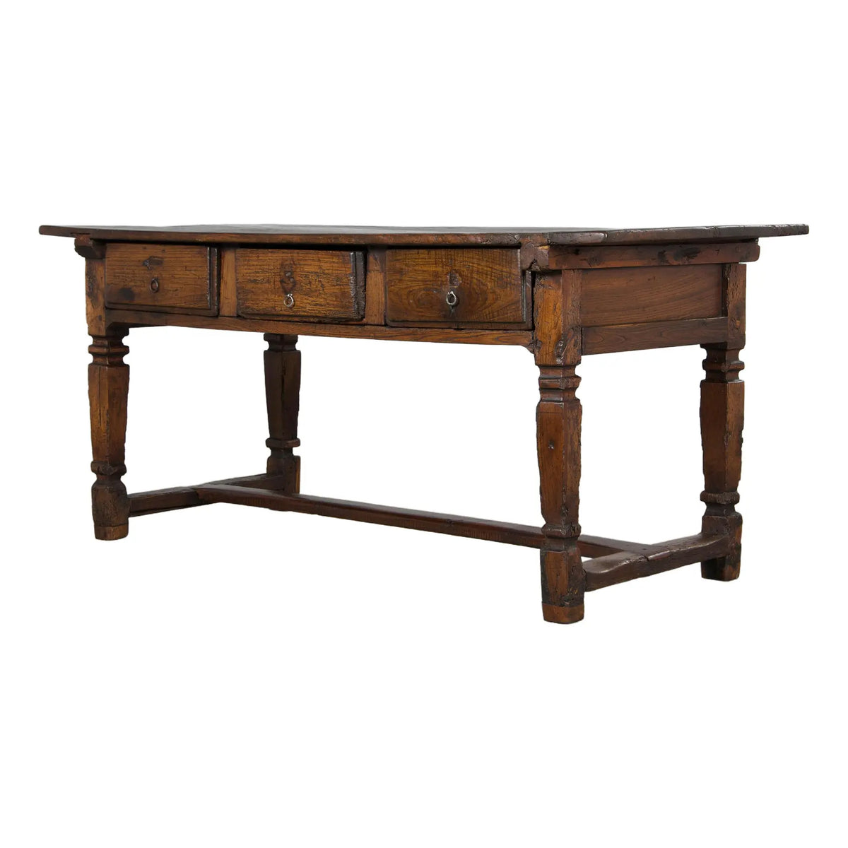 Early 19th Century Country French Provincial Oak Kitchen Island