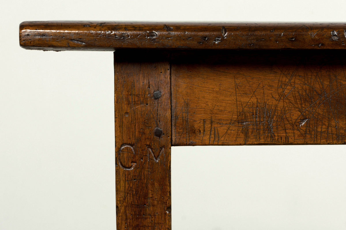 Early 19th Century French Provincial Walnut Farmhouse Refectory Table