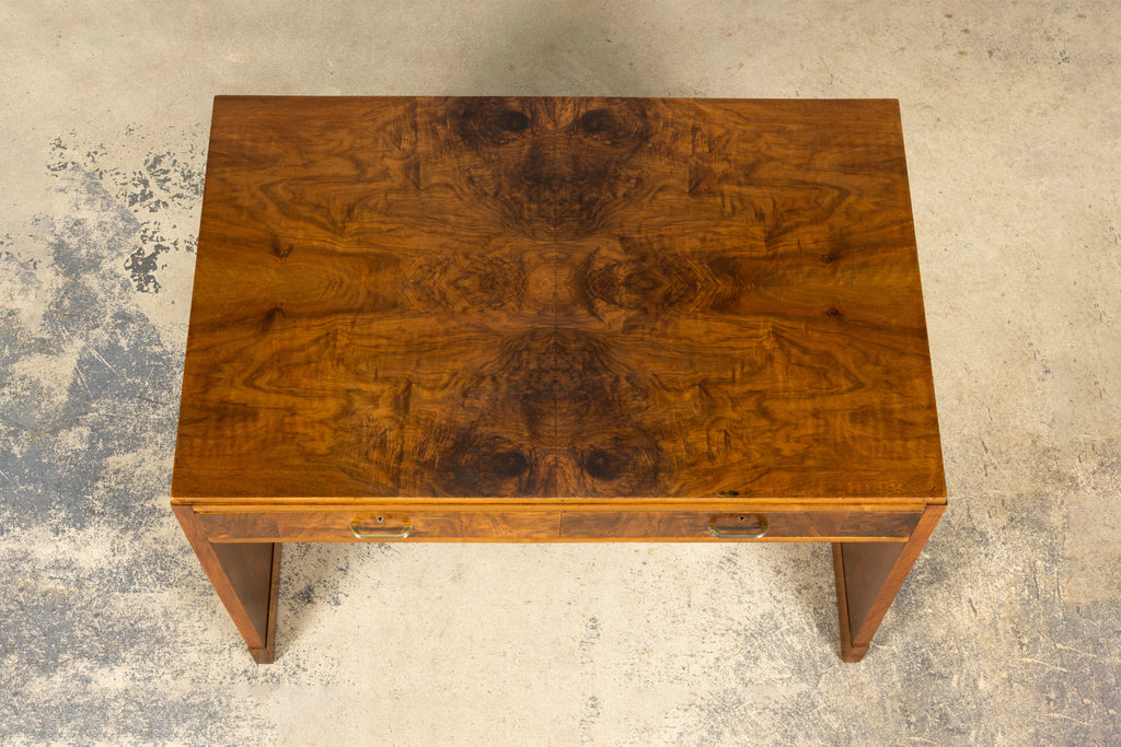 French Art Deco Walnut Writing Desk, Paris, Circa 1930