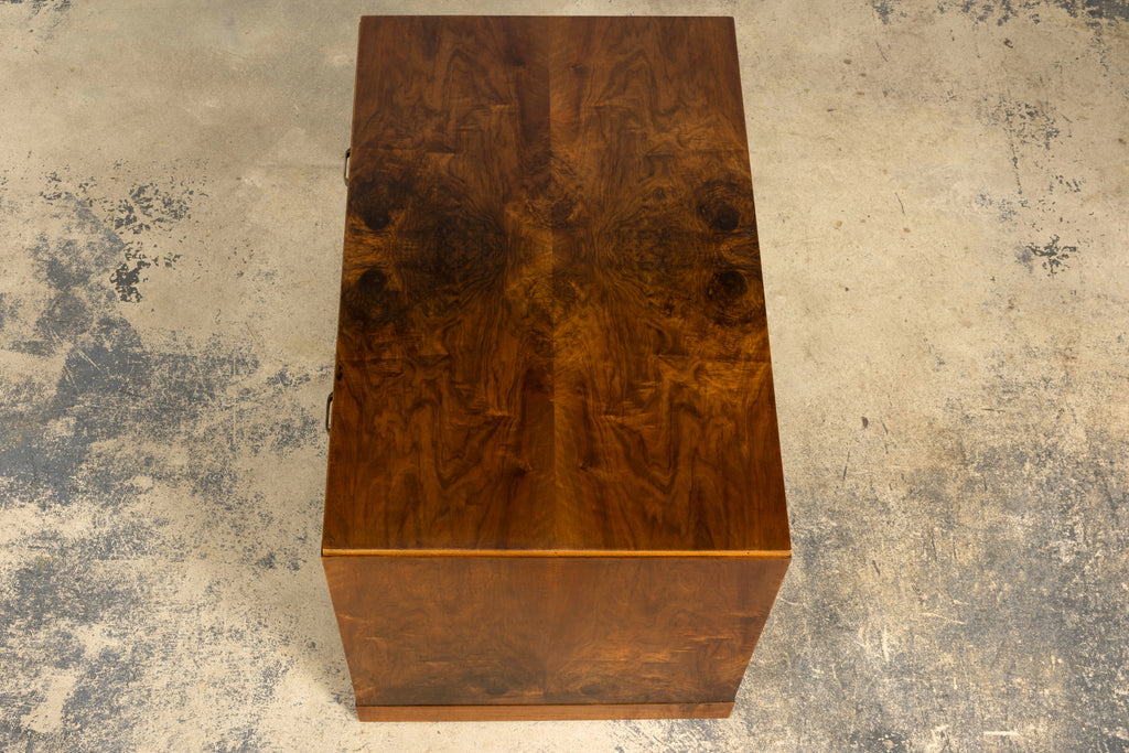 French Art Deco Walnut Writing Desk, Paris, Circa 1930