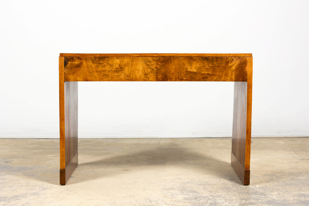 French Art Deco Walnut Writing Desk, Paris, Circa 1930