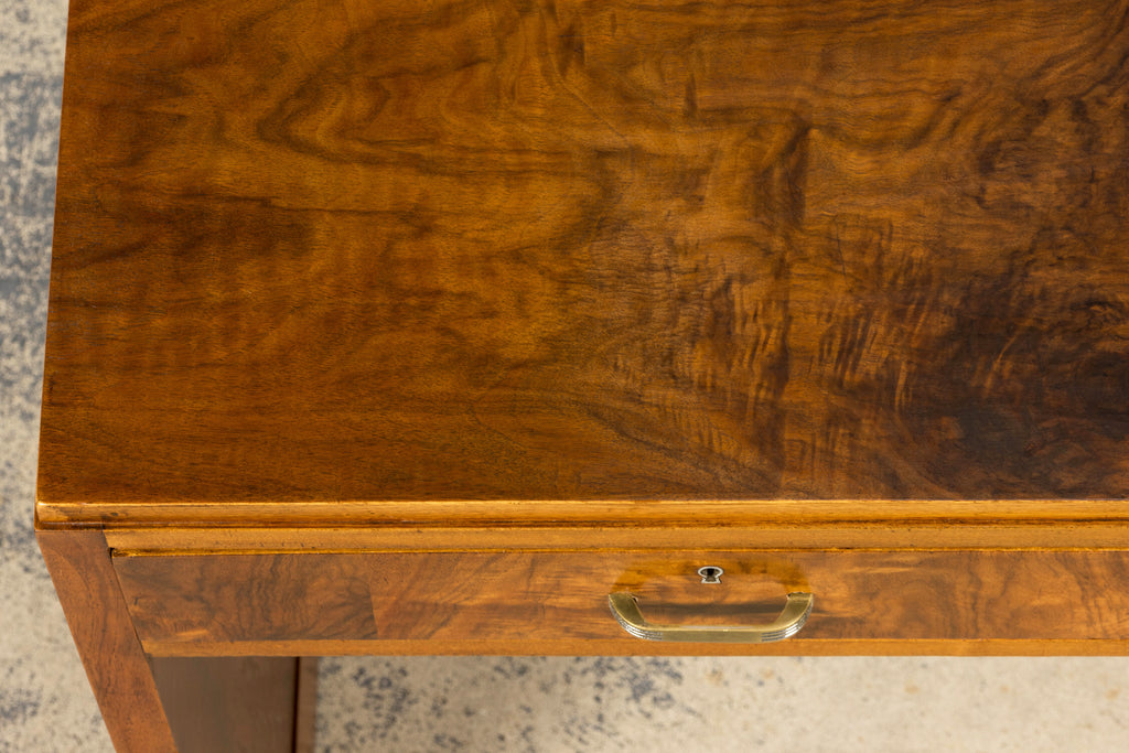 French Art Deco Walnut Writing Desk, Paris, Circa 1930