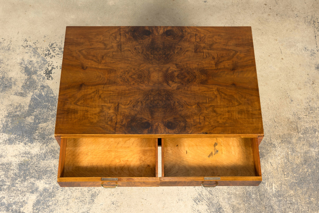 French Art Deco Walnut Writing Desk, Paris, Circa 1930