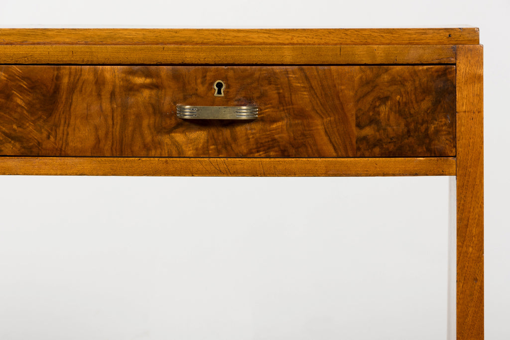 French Art Deco Walnut Writing Desk, Paris, Circa 1930