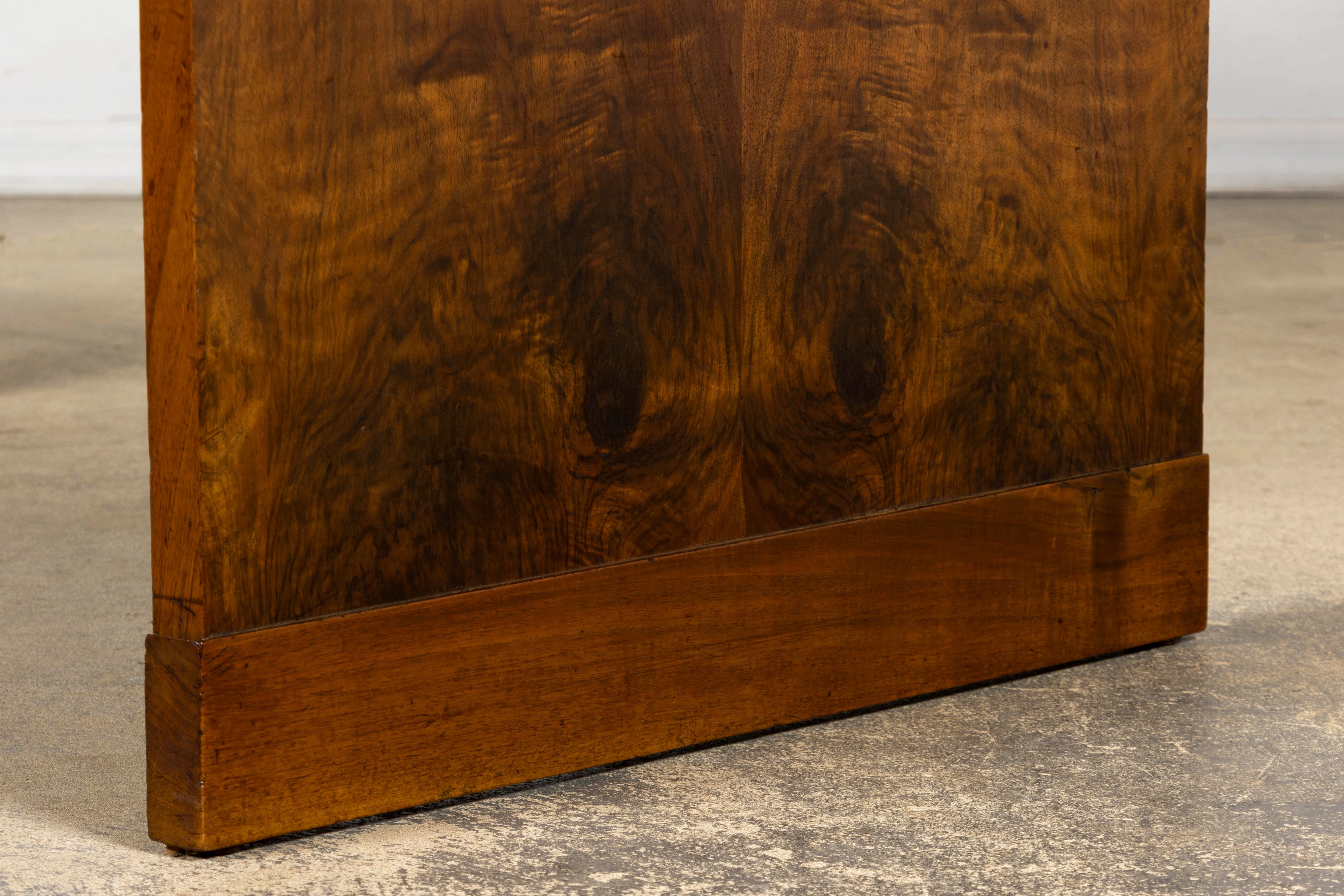 French Art Deco Walnut Writing Desk, Paris, Circa 1930