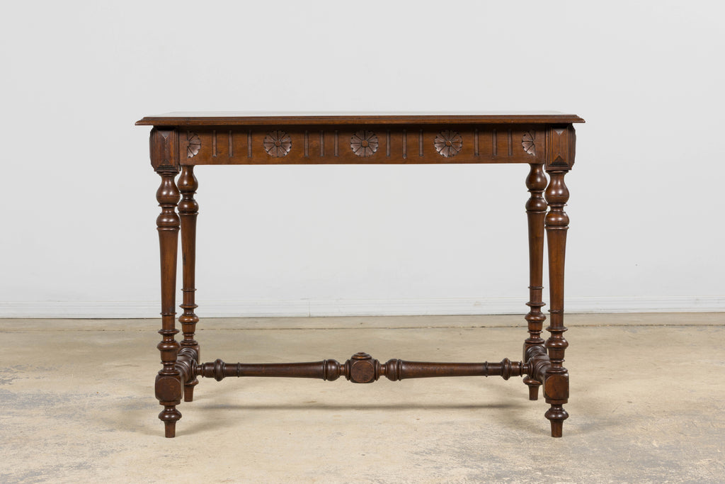 French Louis XIII Style Walnut Writing Table, Provence, Early 20th Century