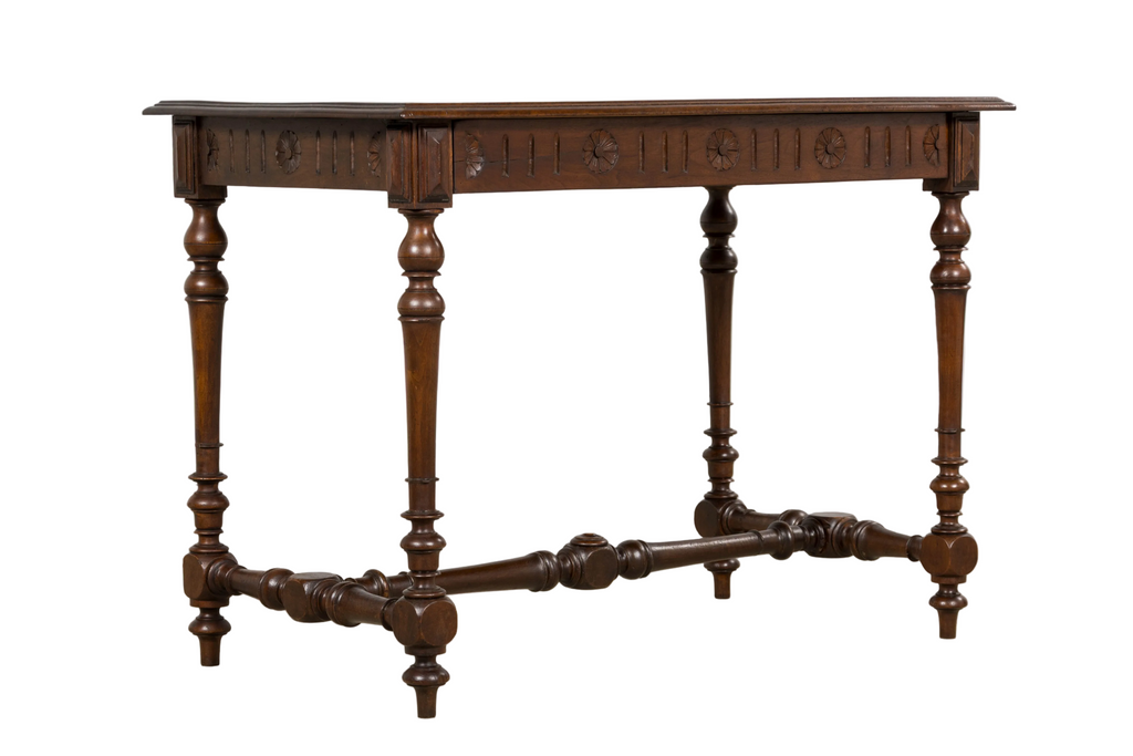 French Louis XIII Style Walnut Writing Table, Provence, Early 20th Century
