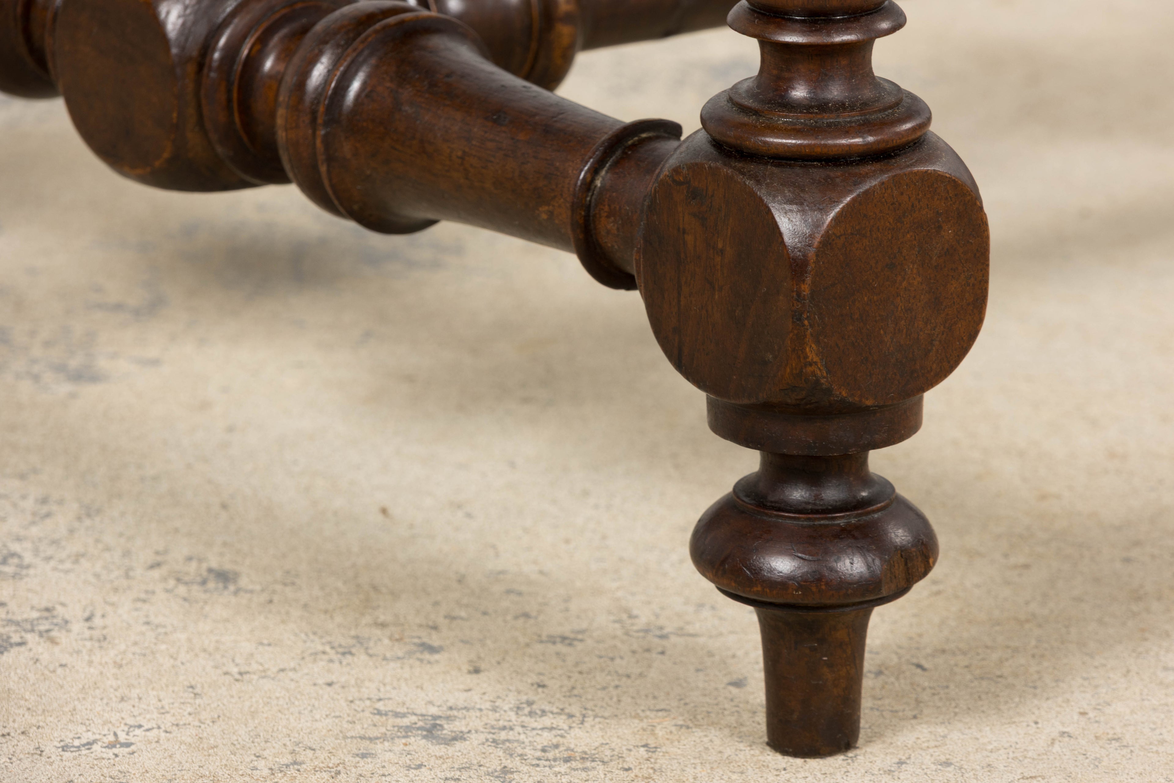 French Louis XIII Style Walnut Writing Table, Provence, Early 20th Century